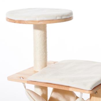 Nobby Kratzbaum Ligno 108cm Kautschukbaum-Holz Katzenkratzbaum Naturholz